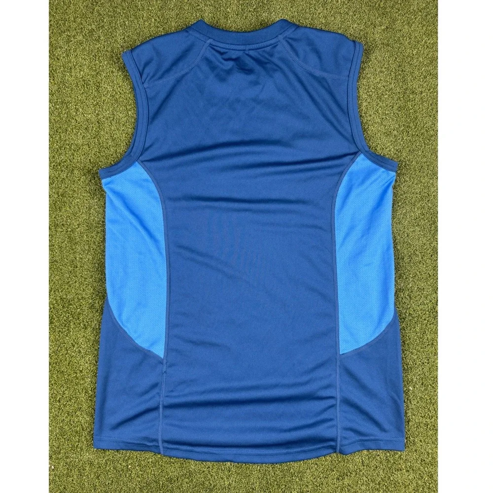 Nike Livestrong Sleeveless‎ Athletic Tank Top Mens Small Blue NikeFit Dri-Fit